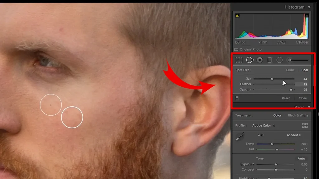 Tools for Removing Objects in Lightroom Step by Step Guide 6