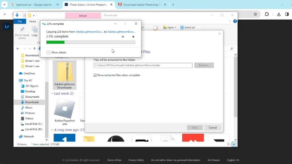 lightroom software for pc